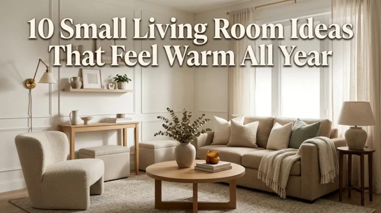 10 Small Living Room Ideas That Feel Warm All Year