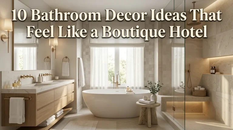 10 Bathroom Decor Ideas That Feel Like a Boutique Hotel