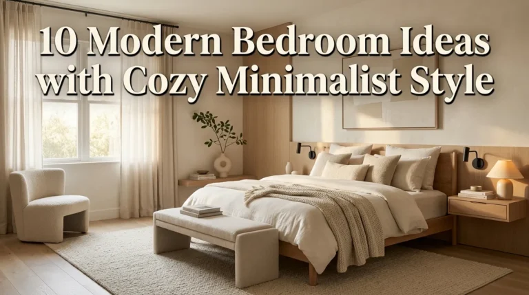 10 Modern Bedroom Ideas with Cozy Minimalist Style