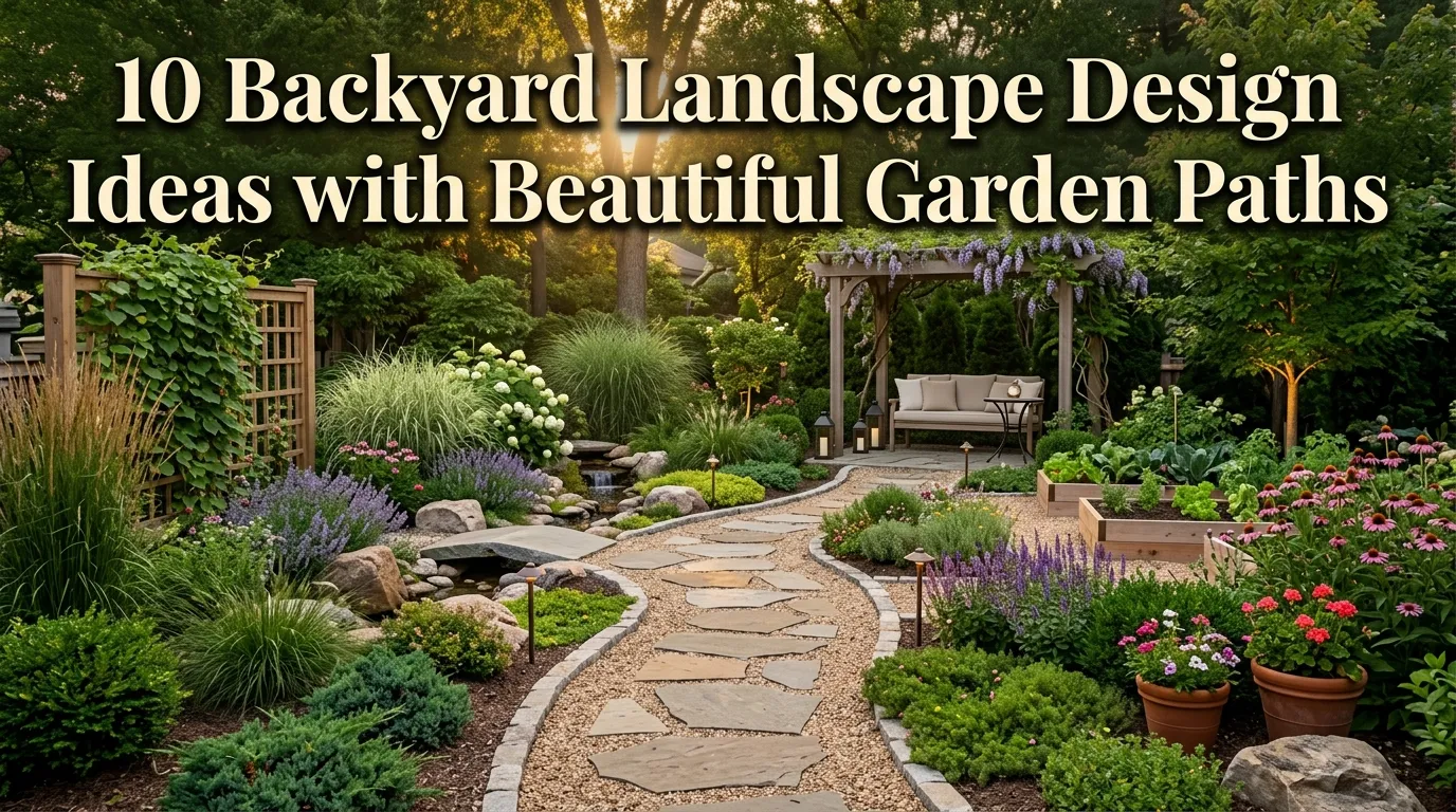 10 Backyard Landscape Design Ideas with Beautiful Garden Paths