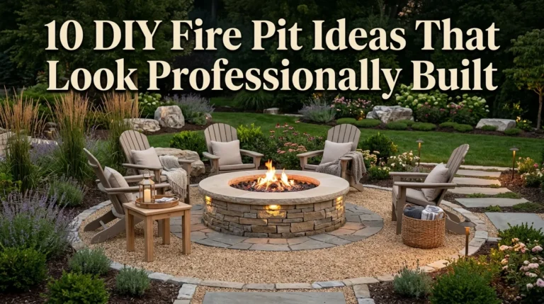 10 DIY Fire Pit Ideas That Look Professionally Built