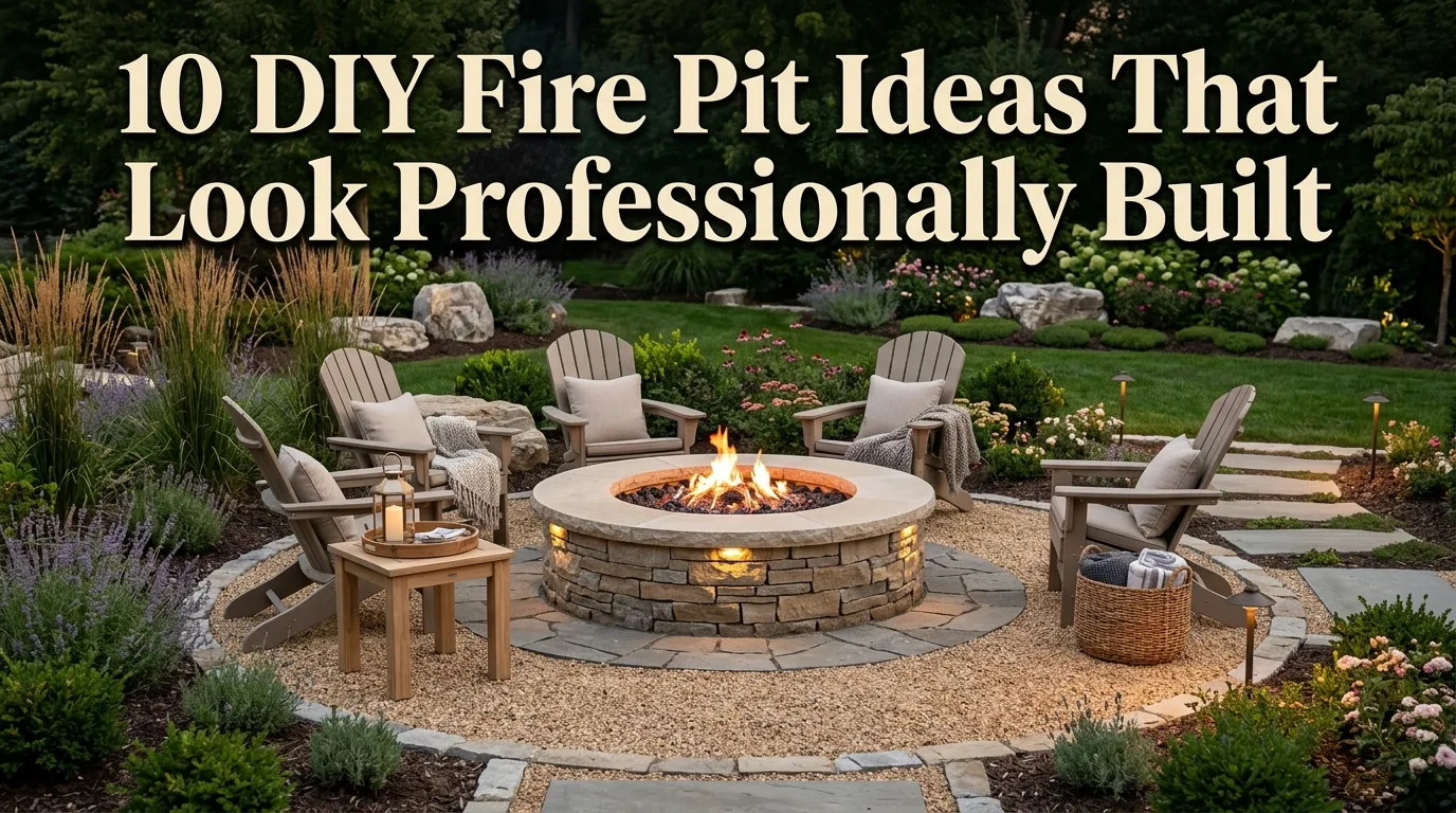 10 DIY Fire Pit Ideas That Look Professionally Built
