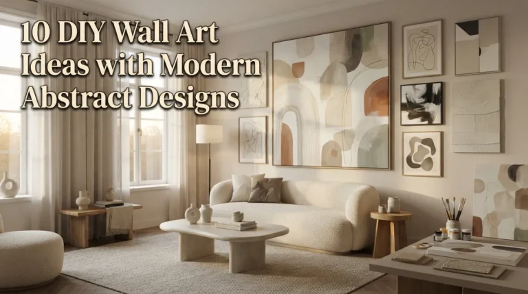 DIY Wall Art Ideas with Modern Abstract Designs