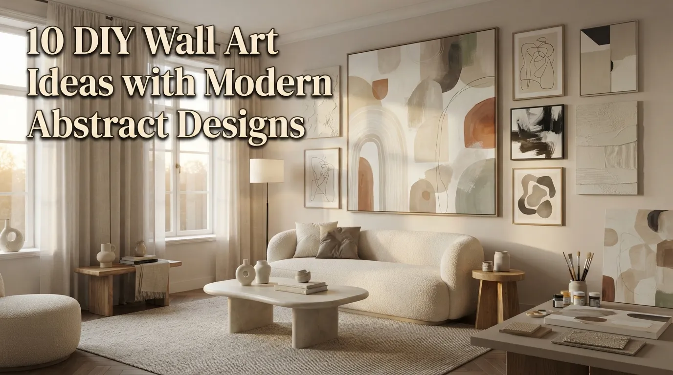 DIY Wall Art Ideas with Modern Abstract Designs