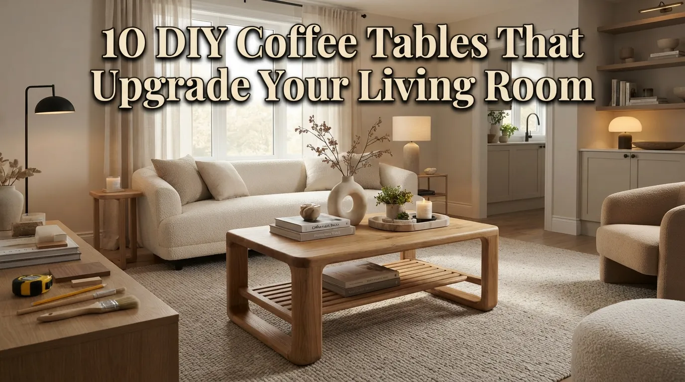 DIY Coffee Tables That Upgrade Your Living Room