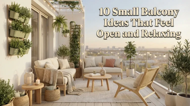 Small Balcony Ideas That Feel Open and Relaxing