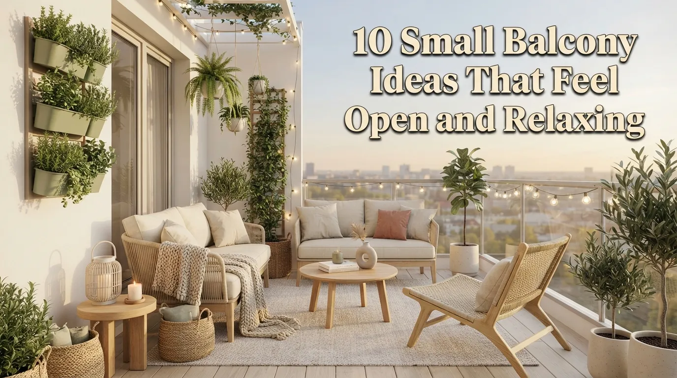Small Balcony Ideas That Feel Open and Relaxing