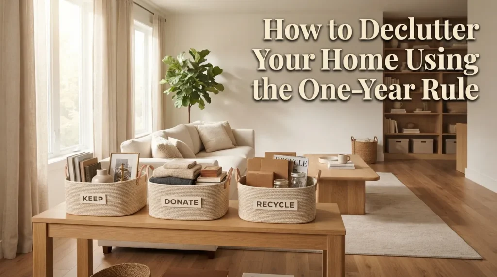 How to Declutter Your Home Using the One-Year Rule