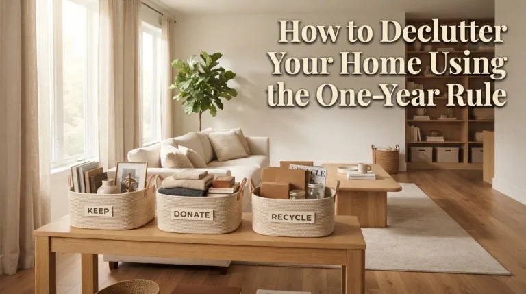 How to Declutter Your Home Using the One-Year Rule