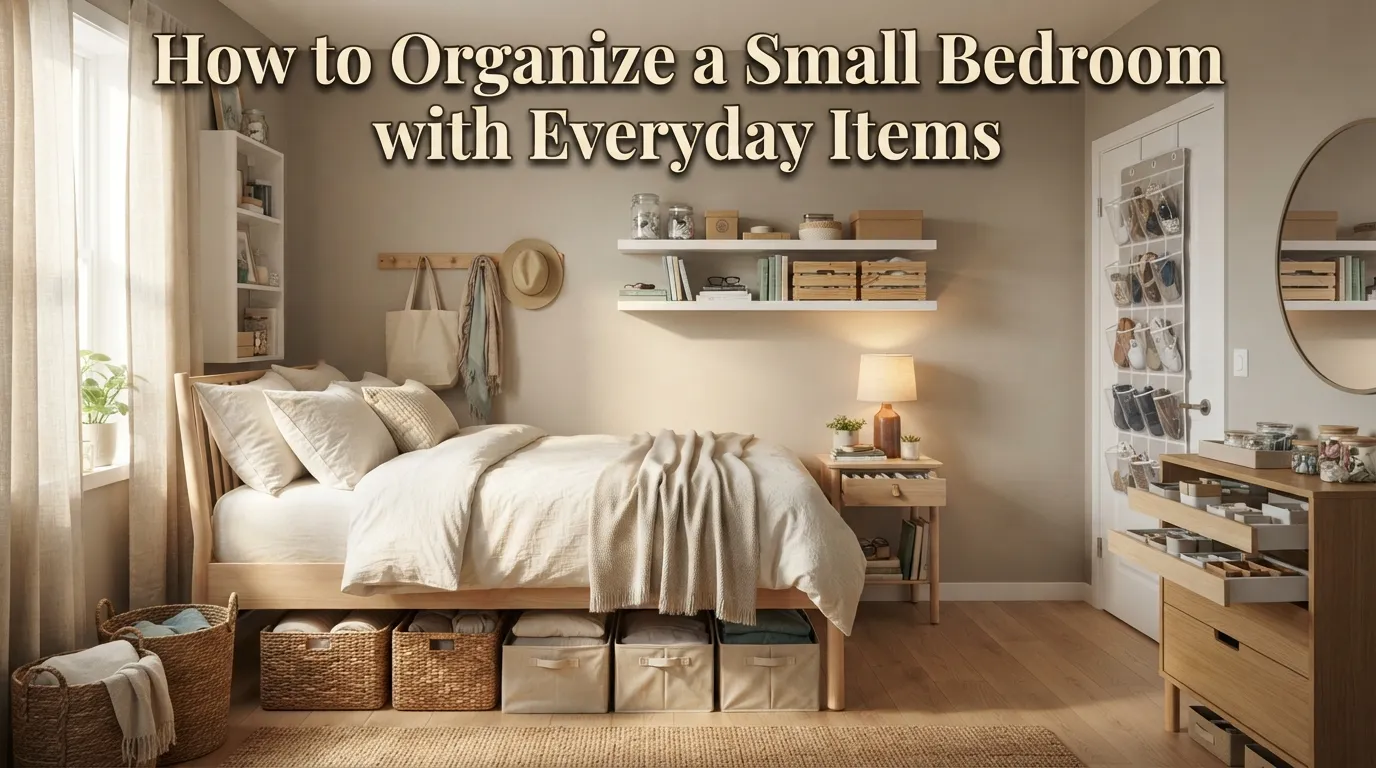 How to Organize a Small Bedroom with Everyday Items