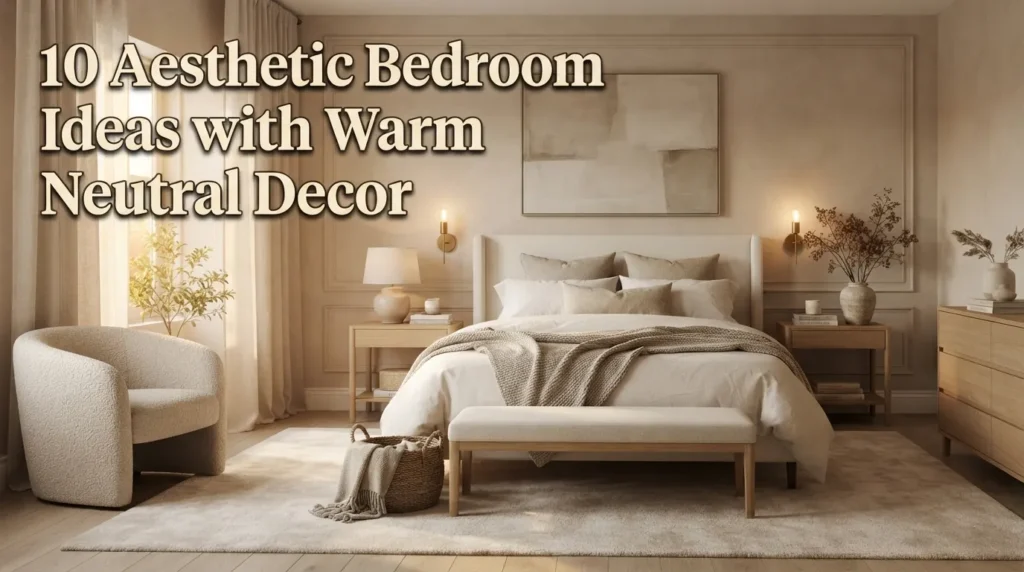 Aesthetic Bedroom Ideas with Warm Neutral Decor