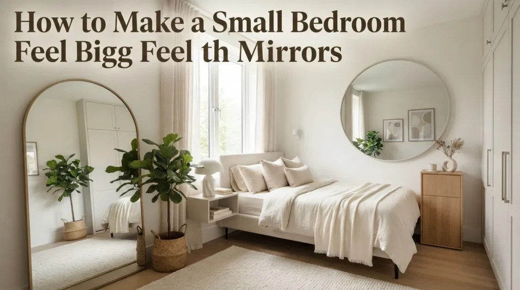 How to Make a Small Bedroom Feel Bigger with Mirrors