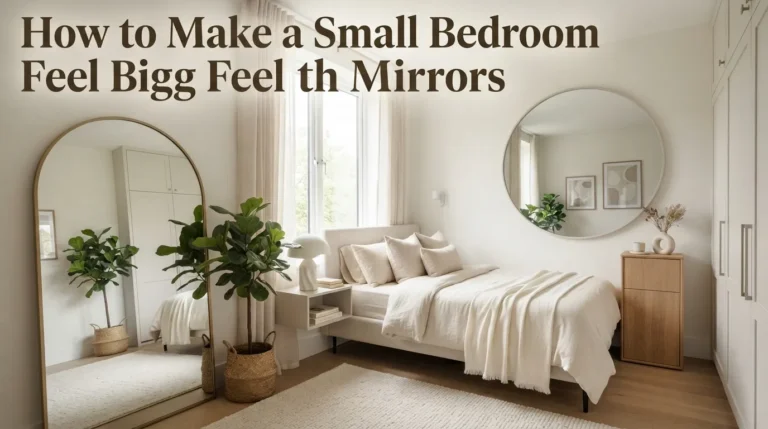 How to Make a Small Bedroom Feel Bigger with Mirrors