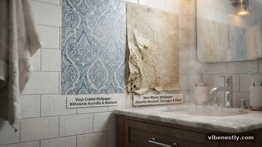 Comparing Performance in High Humidity - Vinyl-Coated vs Non-Woven Wallpaper: Which Resists Bathroom Humidity?