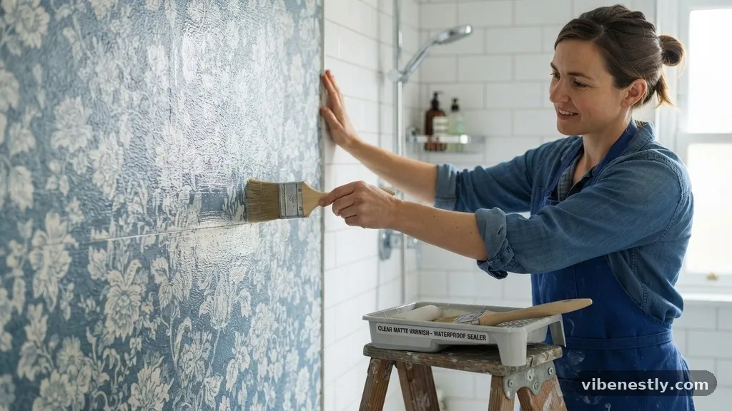 Preparing the Surface Before Application - Applying Clear Matte Varnish Over Wallpaper: Does It Seal Against Water?