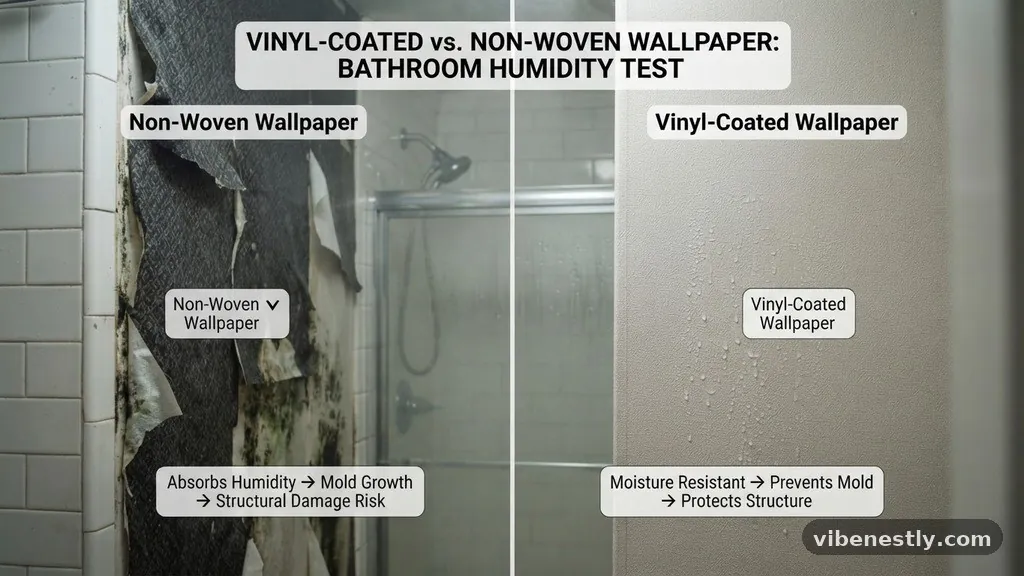 Preventing Mold and Structural Damage - Vinyl-Coated vs Non-Woven Wallpaper: Which Resists Bathroom Humidity?