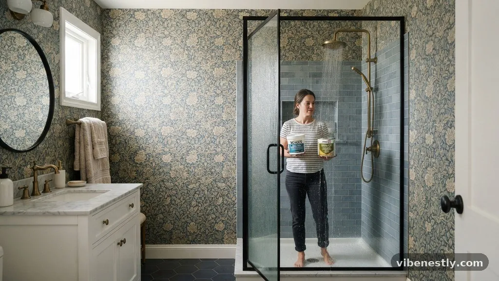 The Role of Specialized Adhesives and Primers - Can You Put Traditional Wallpaper in a Full Bathroom with a Shower?