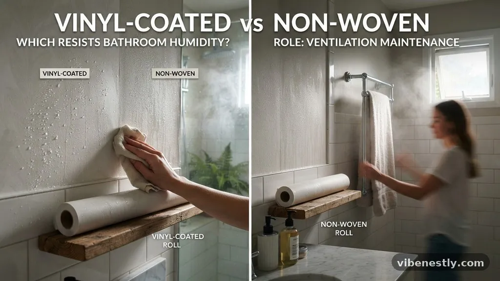 The Role of Ventilation and Maintenance - Vinyl-Coated vs Non-Woven Wallpaper: Which Resists Bathroom Humidity?